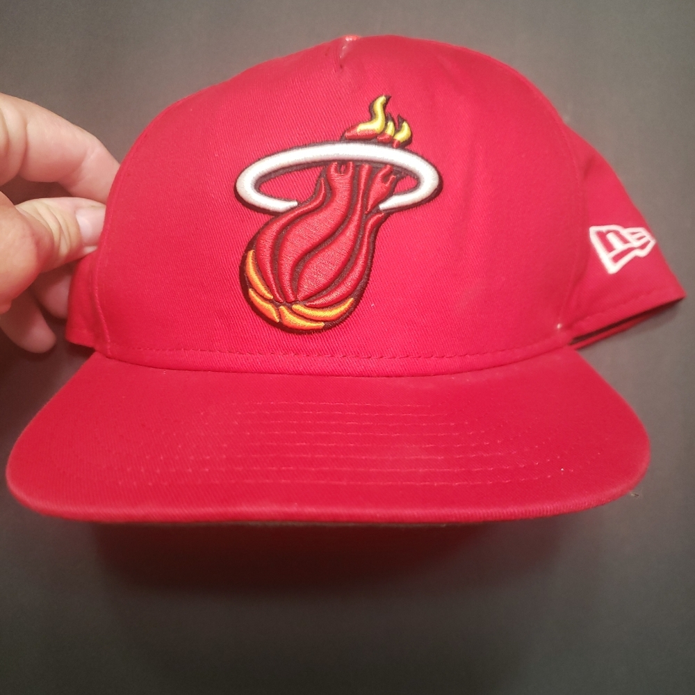 Miami Heat New Era adjustable hardwood classics cap